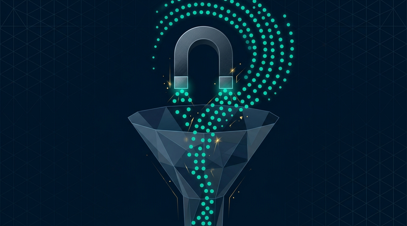 B2B lead conversion funnel visualization